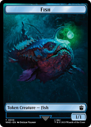 0010 Fish // Beast Double-Sided Token T Universes Beyond: Doctor Who