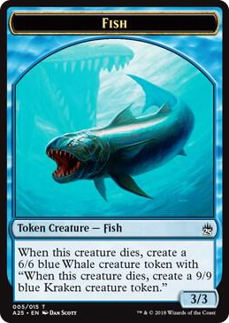 0005 Fish // Kraken Double-Sided Token T Masters 25