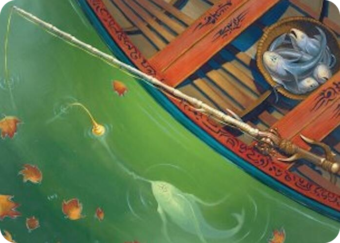 0018 Fishing Pole Art Card (18/54) S Art Series: Foundations