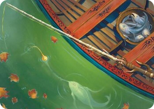 0018 Fishing Pole Art Card (18/54) S Art Series: Foundations