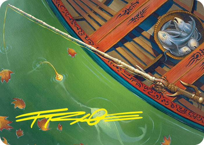 Fishing Pole Art Card (18/54) (Gold-Stamped Signature) #18 S - Art Series: Foundations Pokemon card