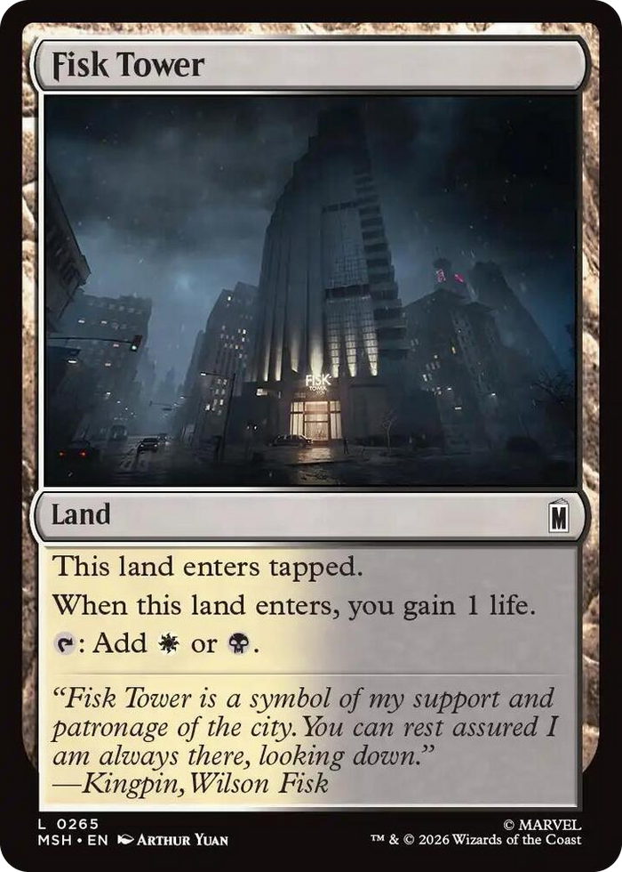 Fisk Tower #265 L - Marvel Super Heroes Pokemon card