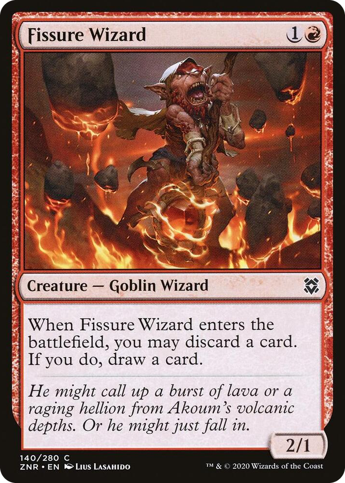 0140 Fissure Wizard C Zendikar Rising