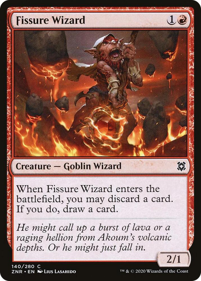 0140 Fissure Wizard C Zendikar Rising