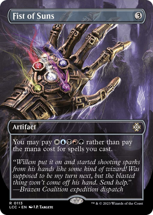0113 Fist of Suns (Borderless) R Commander: The Lost Caverns of Ixalan