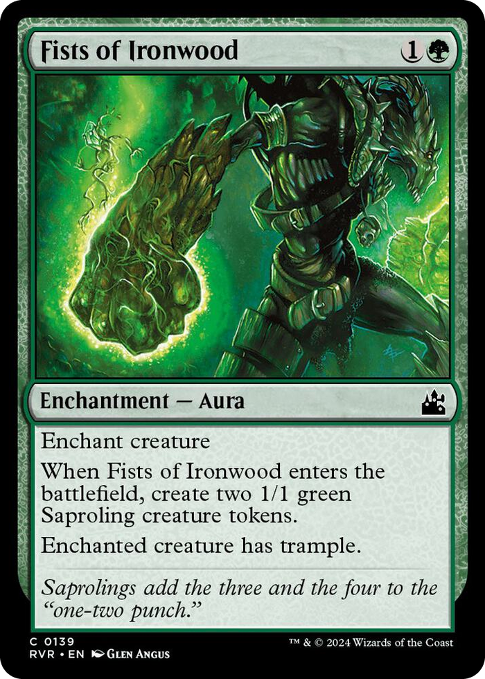 Fists of Ironwood #139 C - Ravnica Remastered Pokemon card