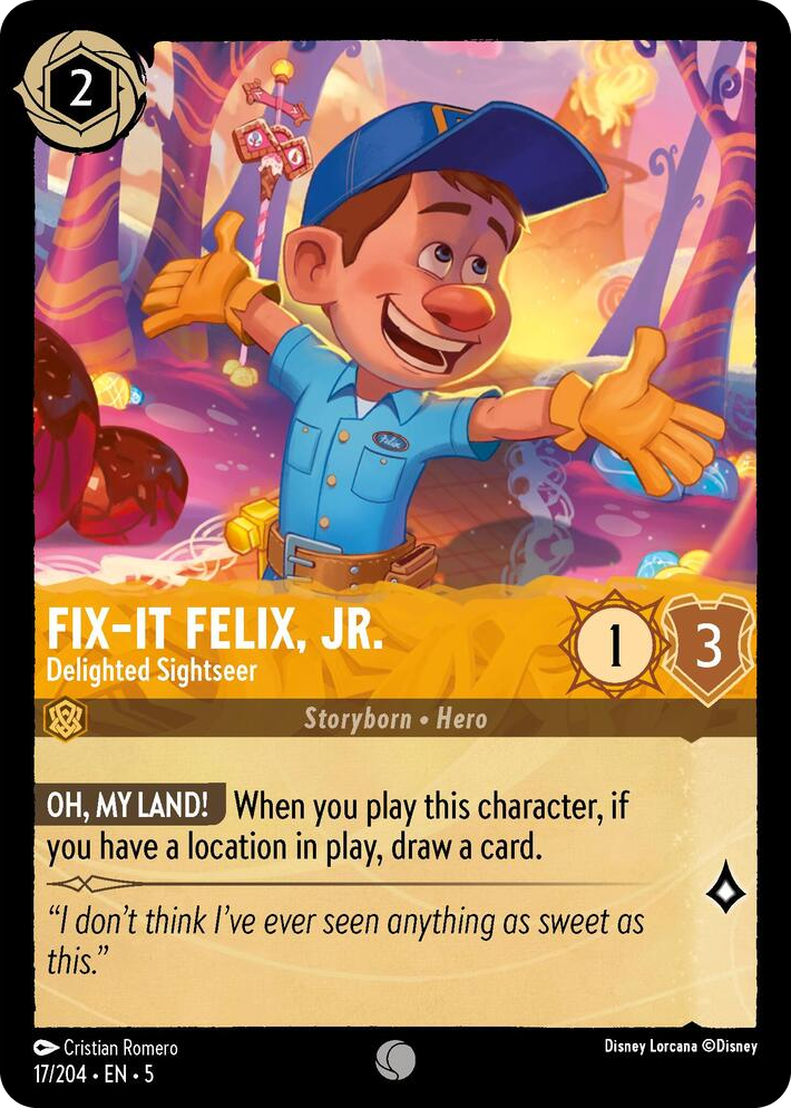 0017 Fix-It Felix, Jr. - Delighted Sightseer Common Shimmering Skies