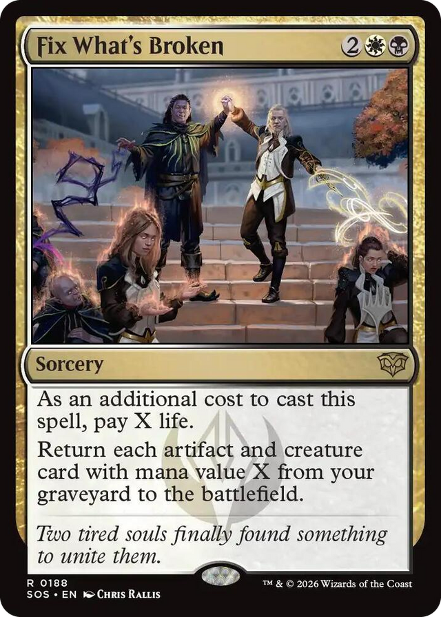 0188 Fix What's Broken R Promo Pack: Secrets of Strixhaven