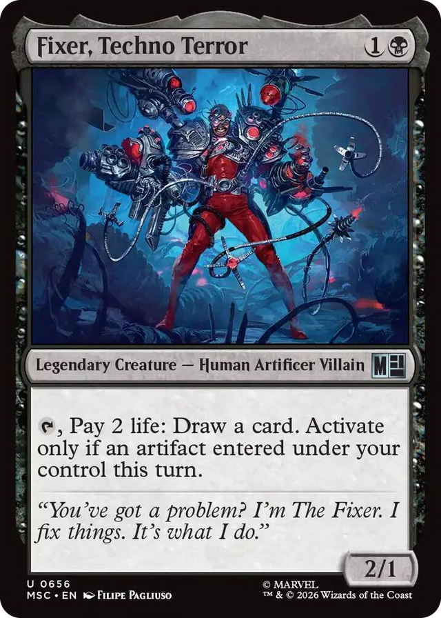 0656 Fixer, Techno Terror U Commander: Marvel Super Heroes