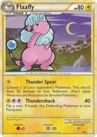 0017 Flaaffy (#17) Common HGSS Trainer Kit: Gyarados & Raichu