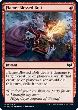 0158 Flame-Blessed Bolt C Innistrad: Crimson Vow