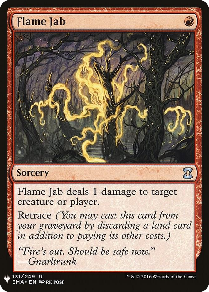 0131 Flame Jab U The List Reprints