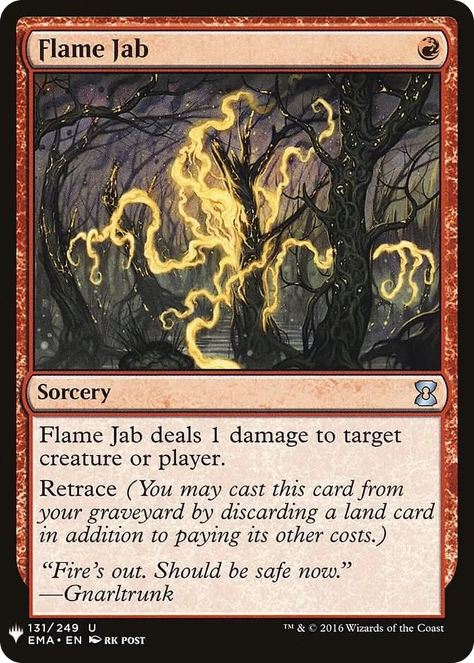 0131 Flame Jab U The List Reprints