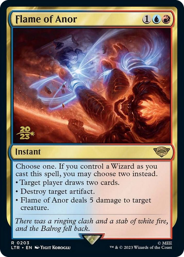 0203 Flame of Anor R Prerelease Cards