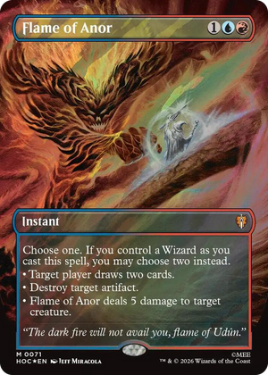 0071 Flame of Anor (Borderless) (Surge Foil) M The Hobbit: Eternal-Legal