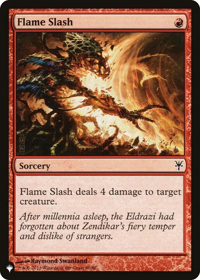 0060 Flame Slash C The List Reprints