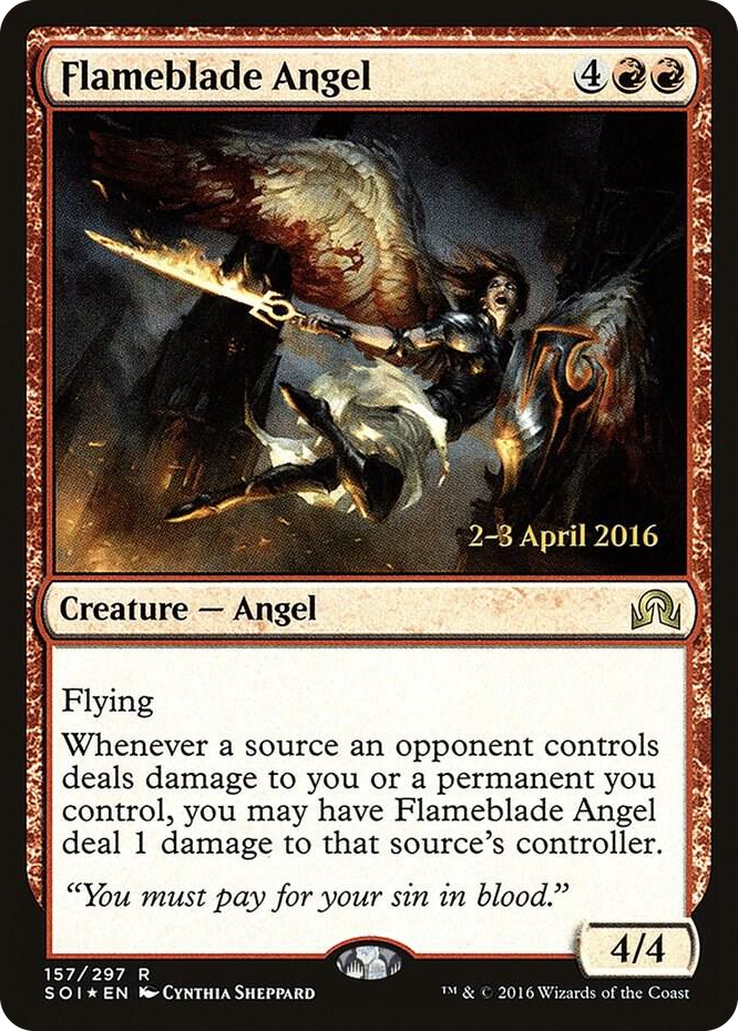 Flameblade Angel #157 R - Prerelease Cards Pokemon card