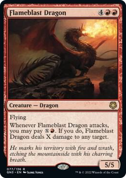 0077 Flameblast Dragon R Magic Game Night: Free-For-All