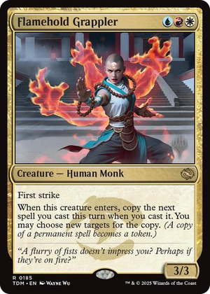 0185 Flamehold Grappler R Promo Pack: Tarkir: Dragonstorm