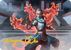 0024 Flamehold Grappler Art Card (24/54) (Gold-Stamped Signature) S Art Series: Tarkir: Dragonstorm