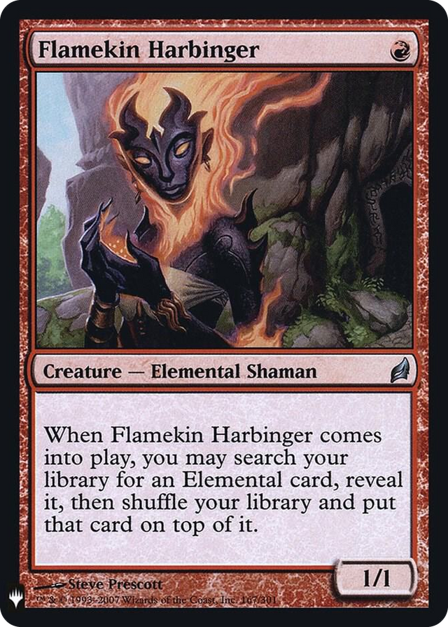 0167 Flamekin Harbinger U The List Reprints