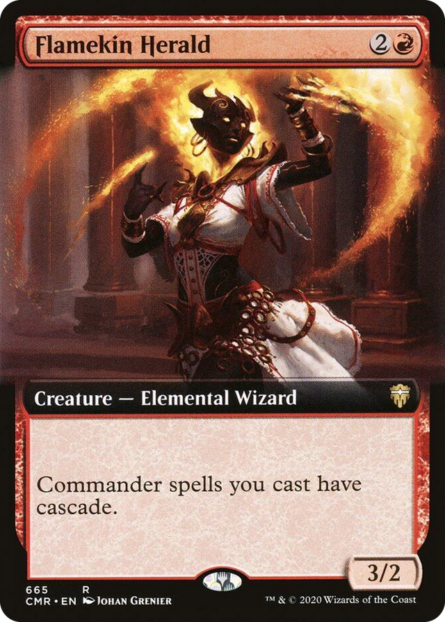 0665 Flamekin Herald (Extended Art) R Commander Legends