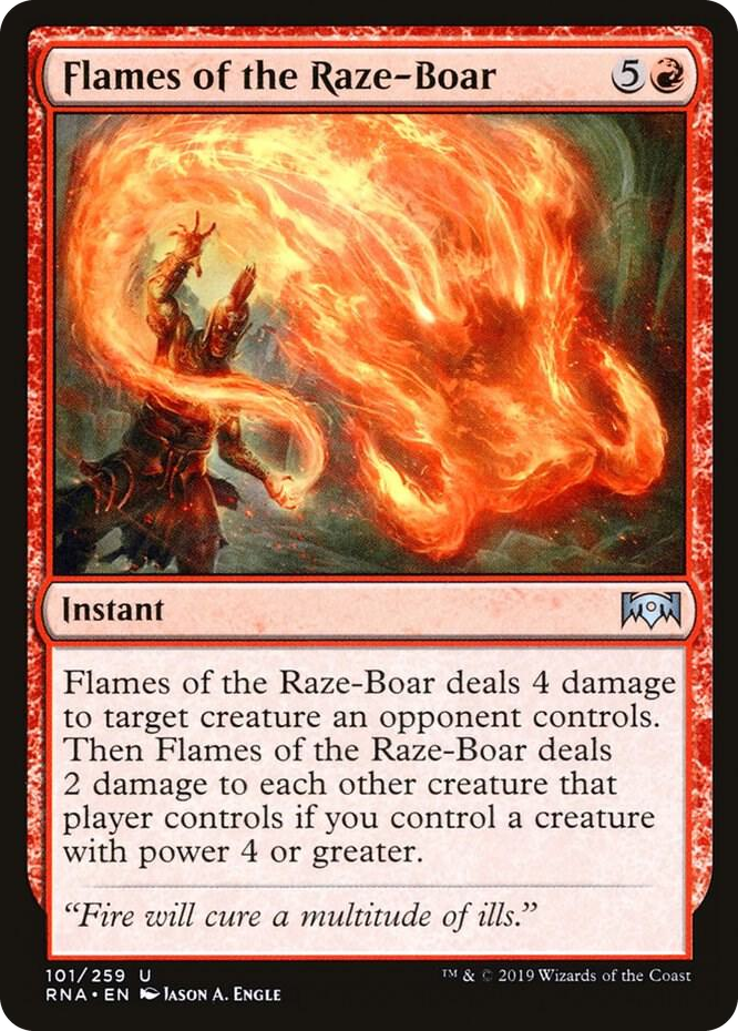 0101 Flames of the Raze-Boar U Ravnica Allegiance
