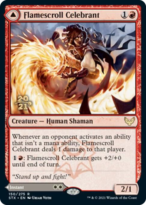 Flamescroll Celebrant #150 R - Prerelease Cards Pokemon card