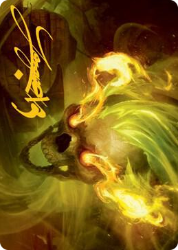 0014 Flameskull Art Card (Gold-Stamped Signature) S Art Series: Adventures in the Forgotten Realms