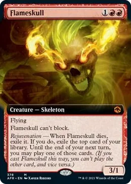 0378 Flameskull (Extended Art) M Adventures in the Forgotten Realms