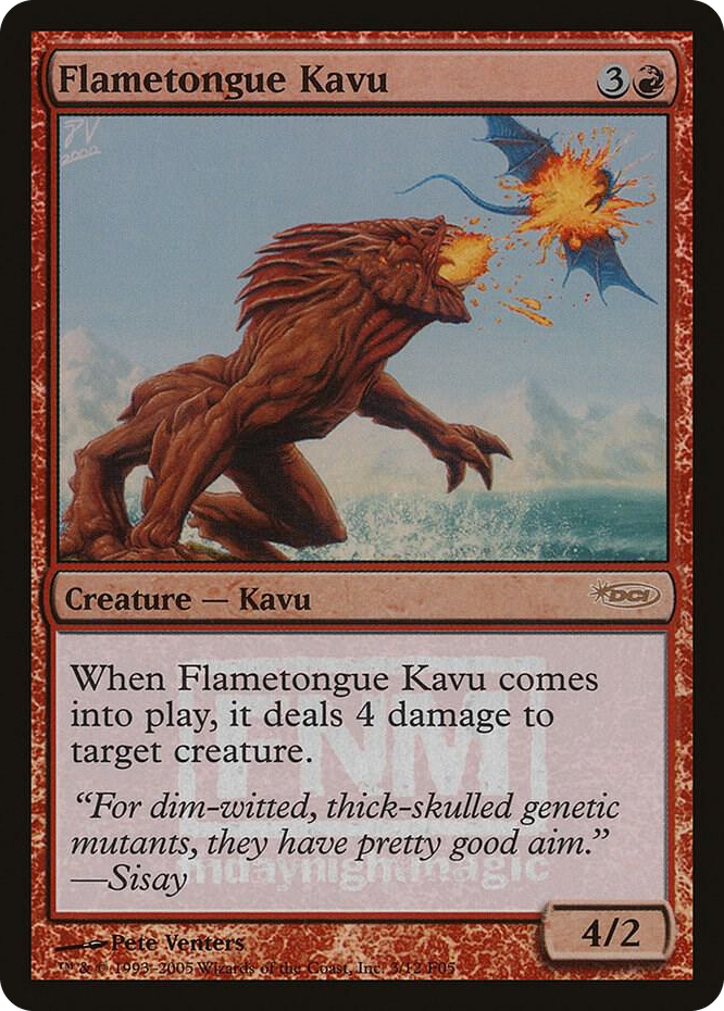 Flametongue Kavu #3 P - FNM Promos Pokemon card