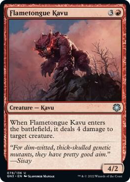 0078 Flametongue Kavu U Magic Game Night: Free-For-All