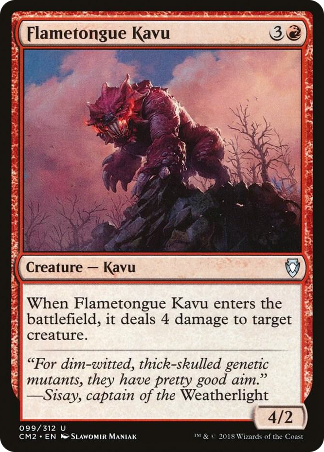 0099 Flametongue Kavu U Commander Anthology Volume II