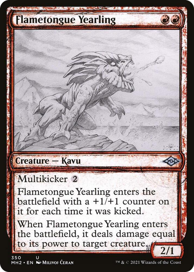 0350 Flametongue Yearling (Showcase) U Modern Horizons 2