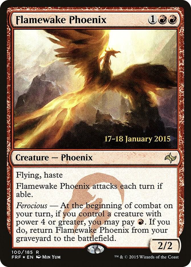 Flamewake Phoenix (FRF) #100 P - Prerelease Cards Pokemon card