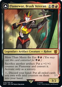 0010 Flamewar, Brash Veteran M Universes Beyond: Transformers