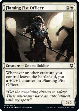 Flaming Fist Officer #19 C - Commander Legends: Battle for Baldur's Gate Pokemon card
