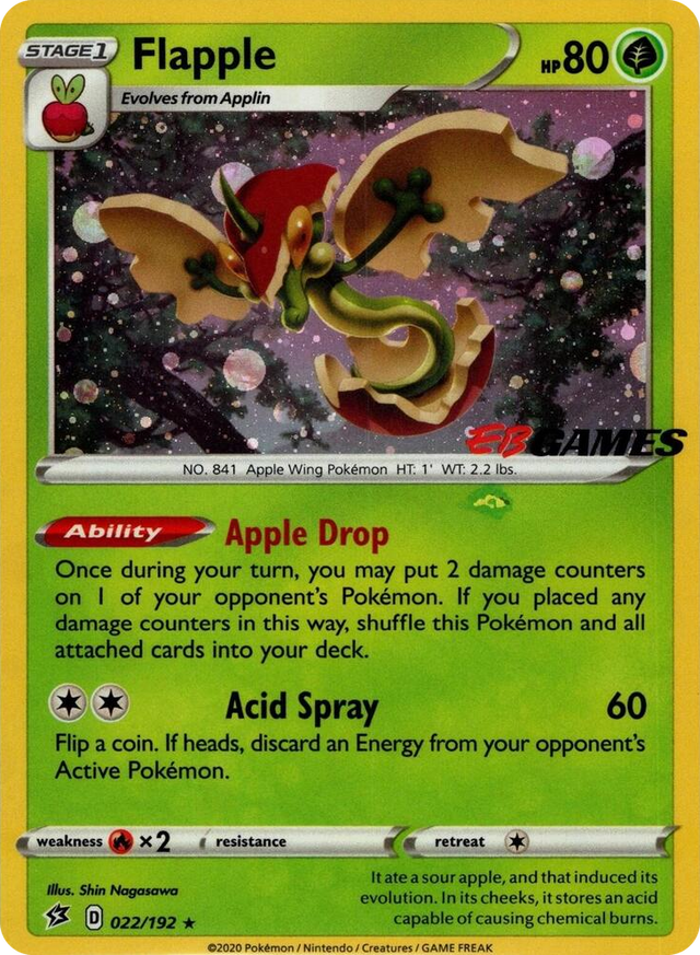 0022 Flapple - 022/192 (EB Games Exclusive APAC) Promo Miscellaneous Cards & Products