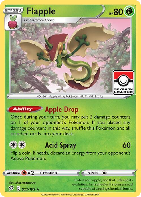0022 Flapple - 022/192 (League Promo) Promo League & Championship Cards