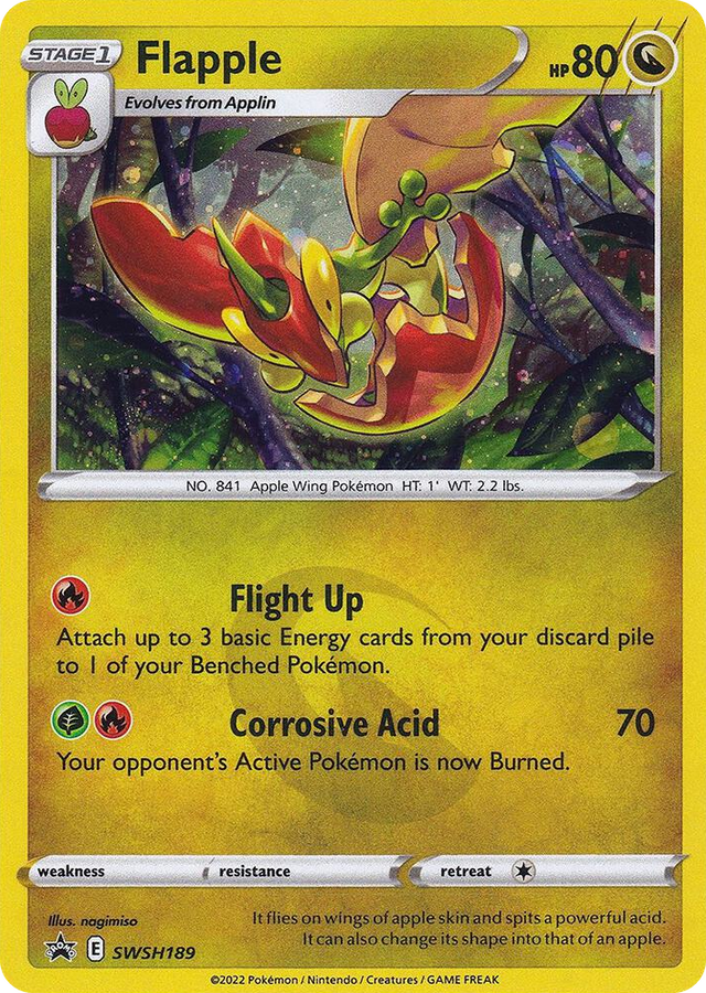 0189 Flapple - SWSH189 Promo Sword & Shield Promo Cards