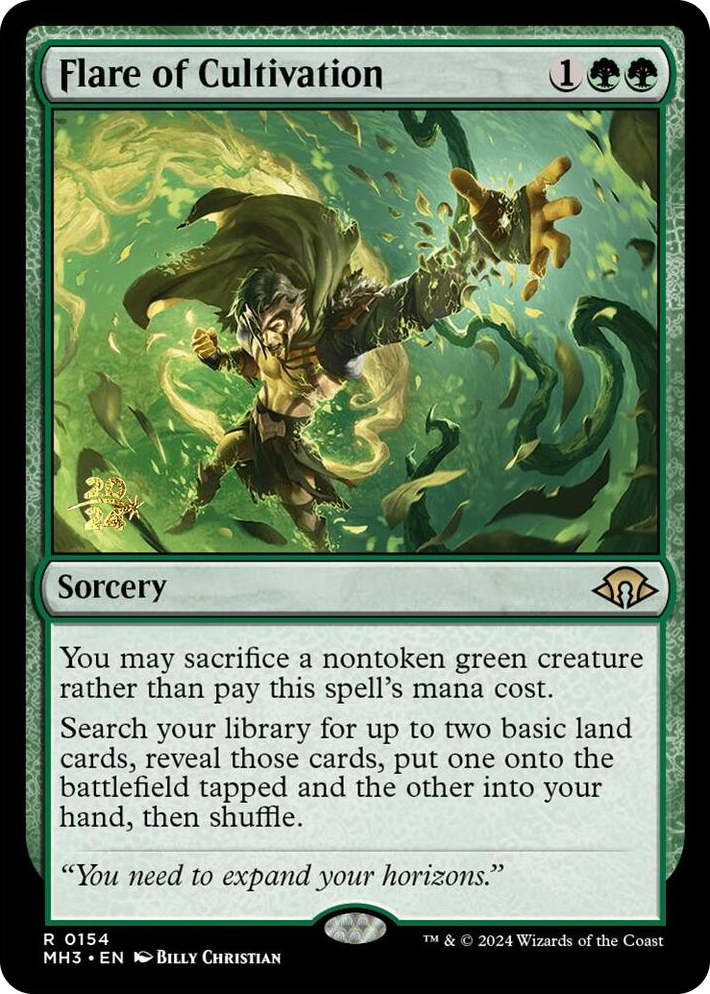 0154 Flare of Cultivation R Prerelease Cards