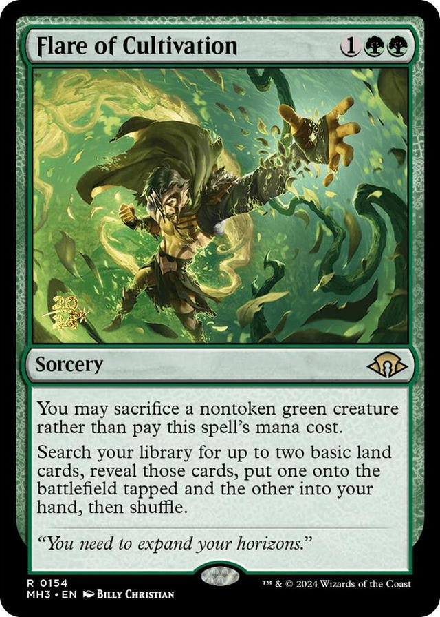 0154 Flare of Cultivation R Prerelease Cards