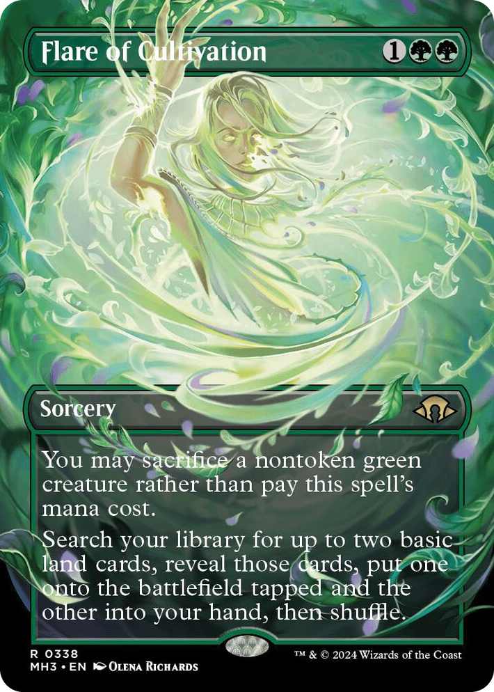 0338 Flare of Cultivation (Borderless) R Modern Horizons 3