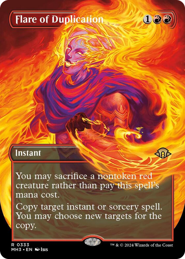 0333 Flare of Duplication (Borderless) R Modern Horizons 3