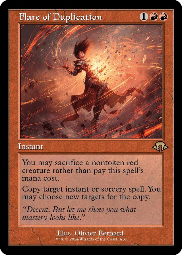 0416 Flare of Duplication (Retro Frame) R Modern Horizons 3