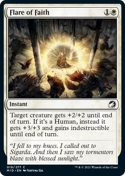 0019 Flare of Faith C Innistrad: Midnight Hunt