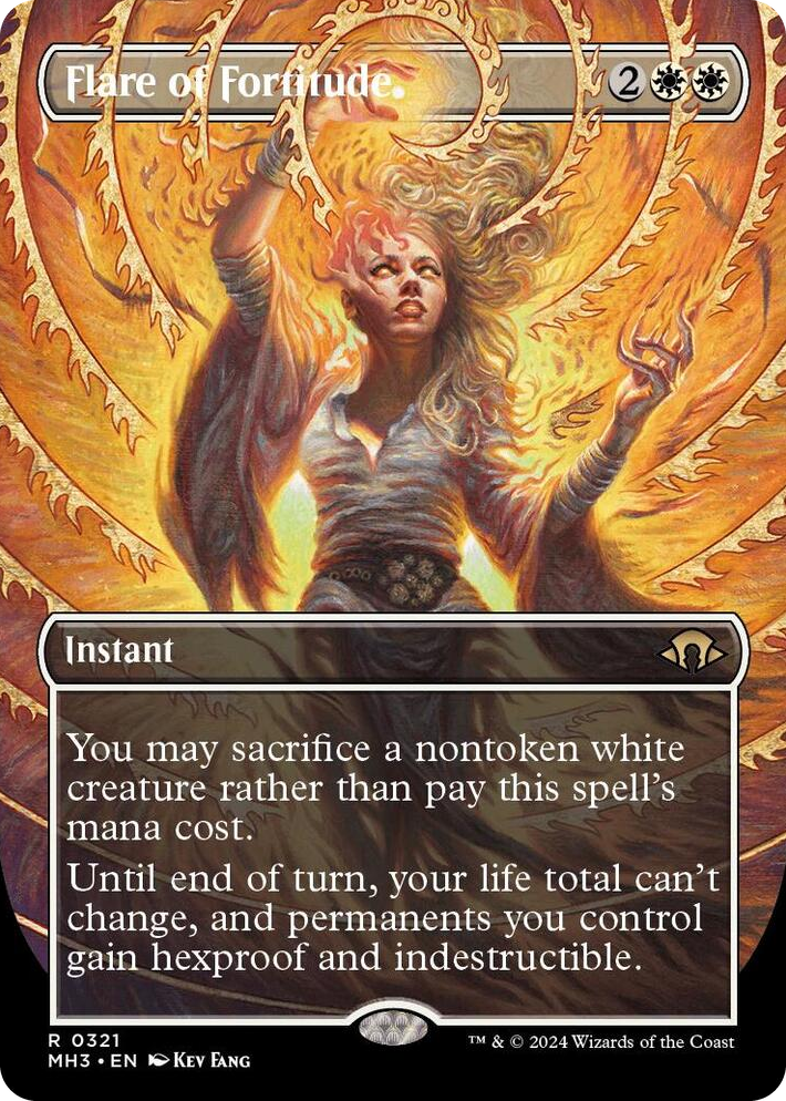 0321 Flare of Fortitude (Borderless) R Modern Horizons 3