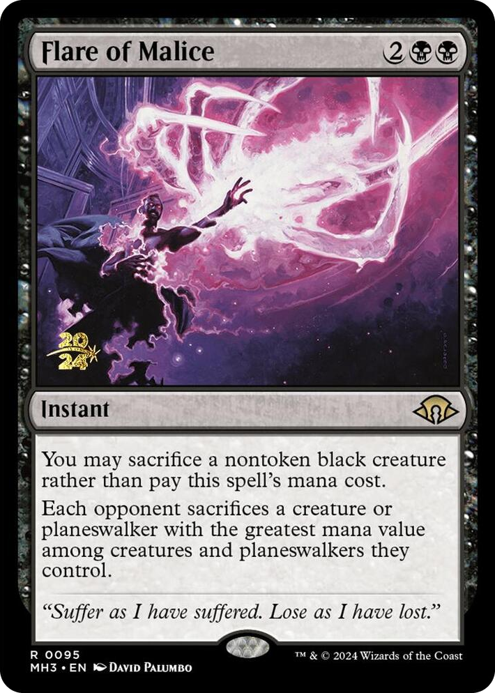 0095 Flare of Malice R Prerelease Cards
