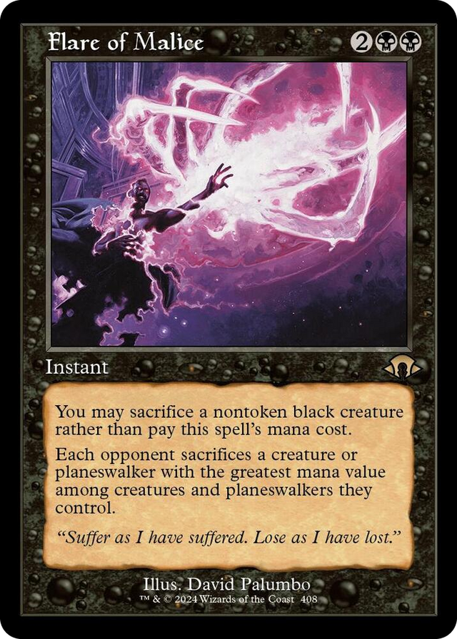 0408 Flare of Malice (Retro Frame) R Modern Horizons 3
