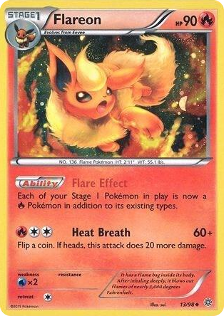 0013 Flareon - 13/98 (Cosmos Holo) Promo Miscellaneous Cards & Products